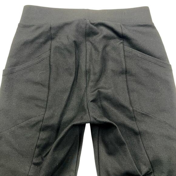 Betabrand Power Down Pant Black Ponte Seamed Legs Skinny Fit Size S - Picture 9 of 12